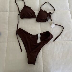 NWT Metallic Abercrombie Bikini